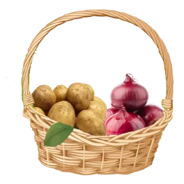 Potato-1kg, Pyaaz-500gm
